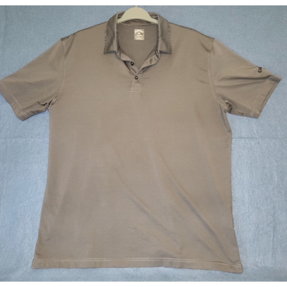 Callaway Opti Dri Performance Golf Polo Shirt Short Sleeve Mens Size XLGray